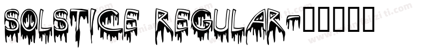 Solstice Regular字体转换